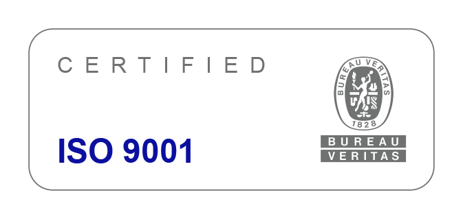 Bureau Veritas ISO 9001 Certified