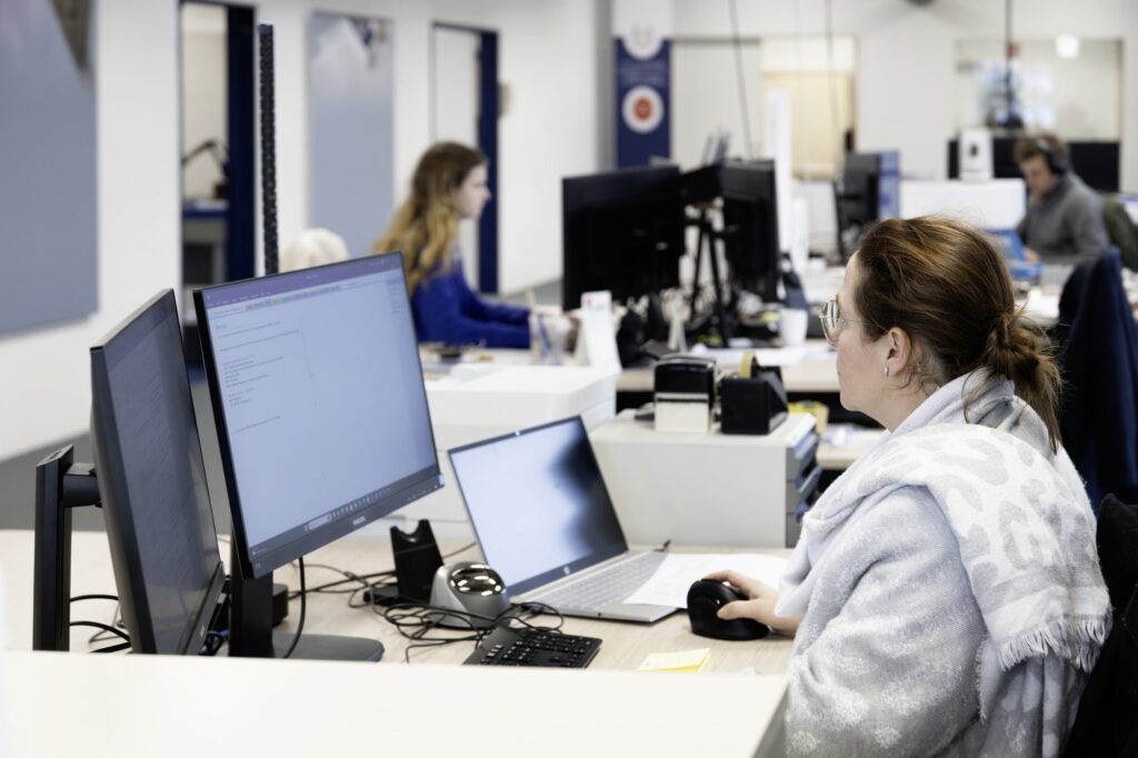 Accountant aan het werk bij ClickTouch